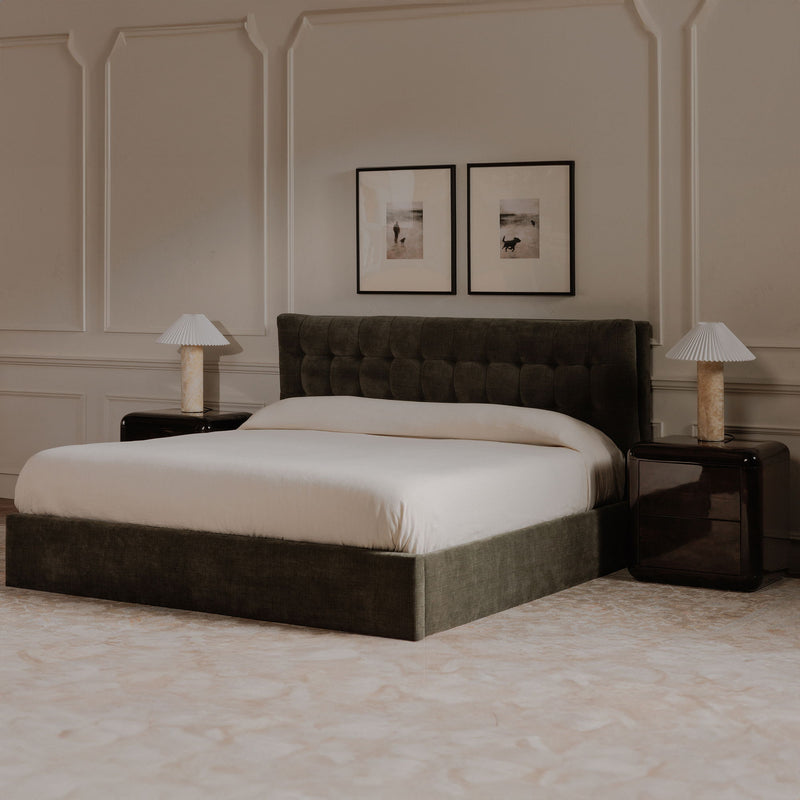 Sebastion - King Storage Bed - Green