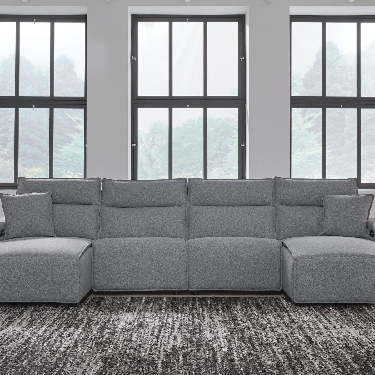 Modmax II - Reclining Sectional - Salt And Pepper