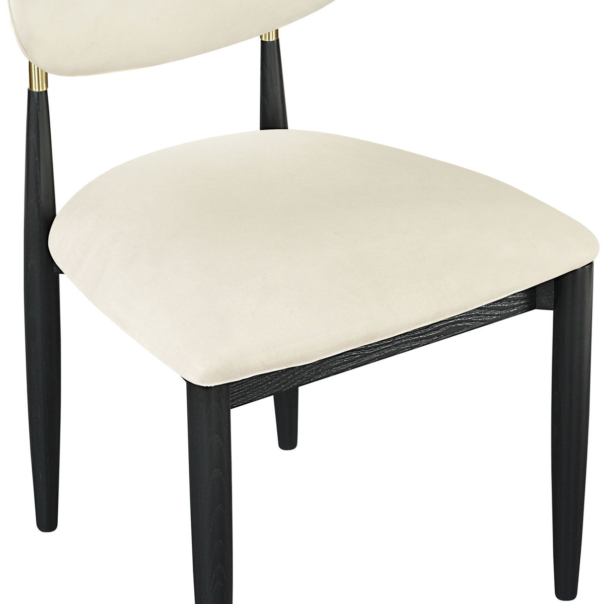 Riccio - Dining Side Chair (Set of 2) - Black And Gold Frame