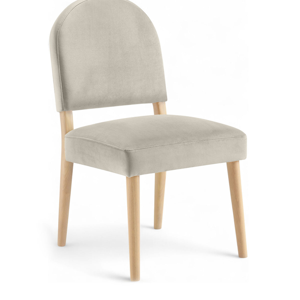 Varinelle - Velvet Dining Chair (Set of 2) - Natural Frame