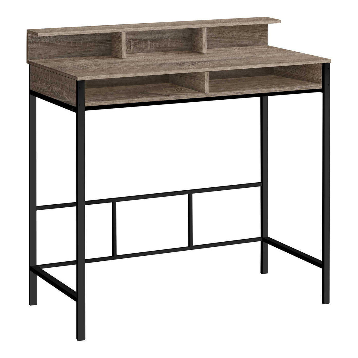 Computer Desk For Home Office, Standing, Storage Shelves, Laptop, Contemporary & Modern