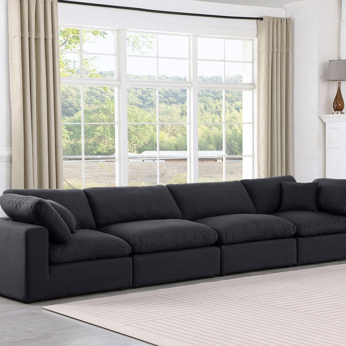 Comfy - Linen Modular Sofa 4 Seats
