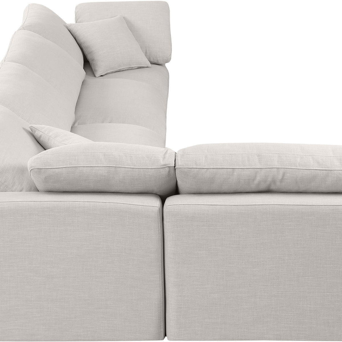 Indulge - Linen 5 Piece Modular Sectional
