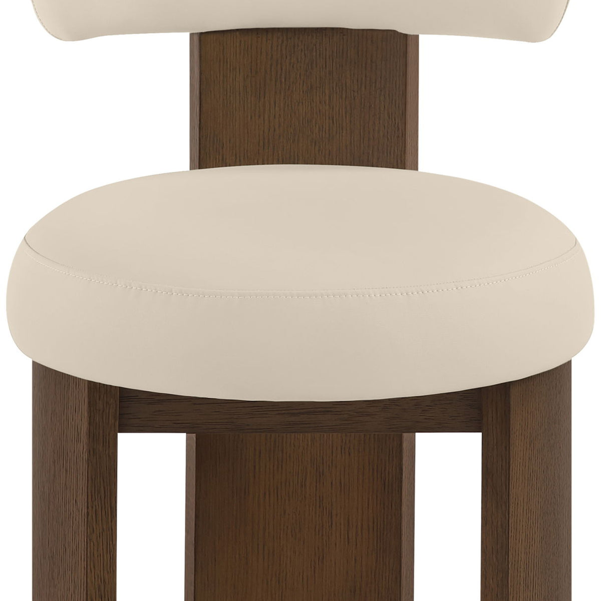 Atelier - Vegan Leather Upholstered Dining Chair (Set of 2) - Painted Brown Frame