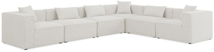 Cube - Linen 6 Piece Modular Corner Sectional