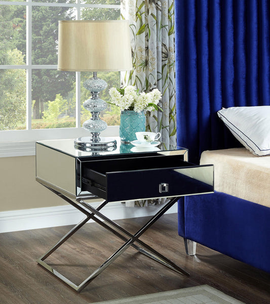 Lynn - Side Table - Chrome