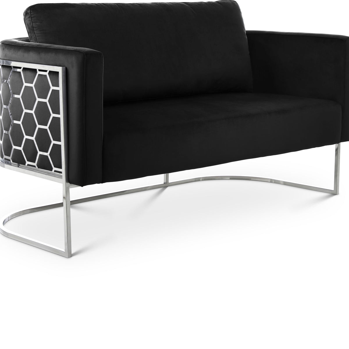Casa - Loveseat with Chrome Legs