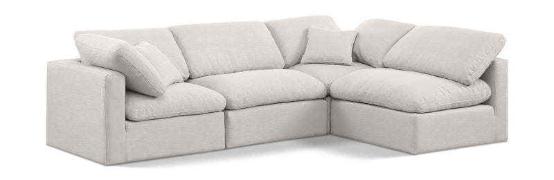 Indulge - Linen 4 Piece Modular Sectional