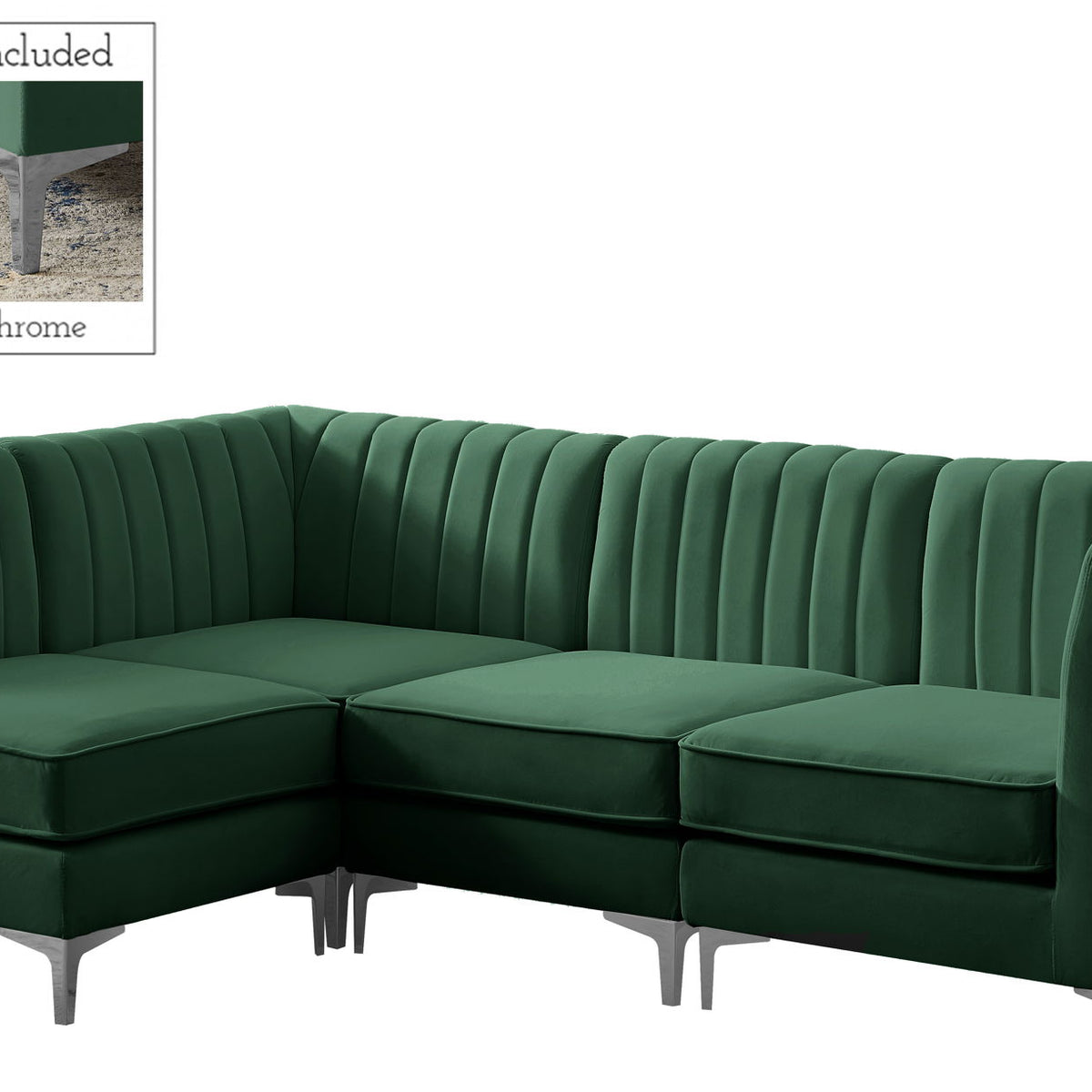 Alina - 4 Piece Modular L-Shaped Sectional