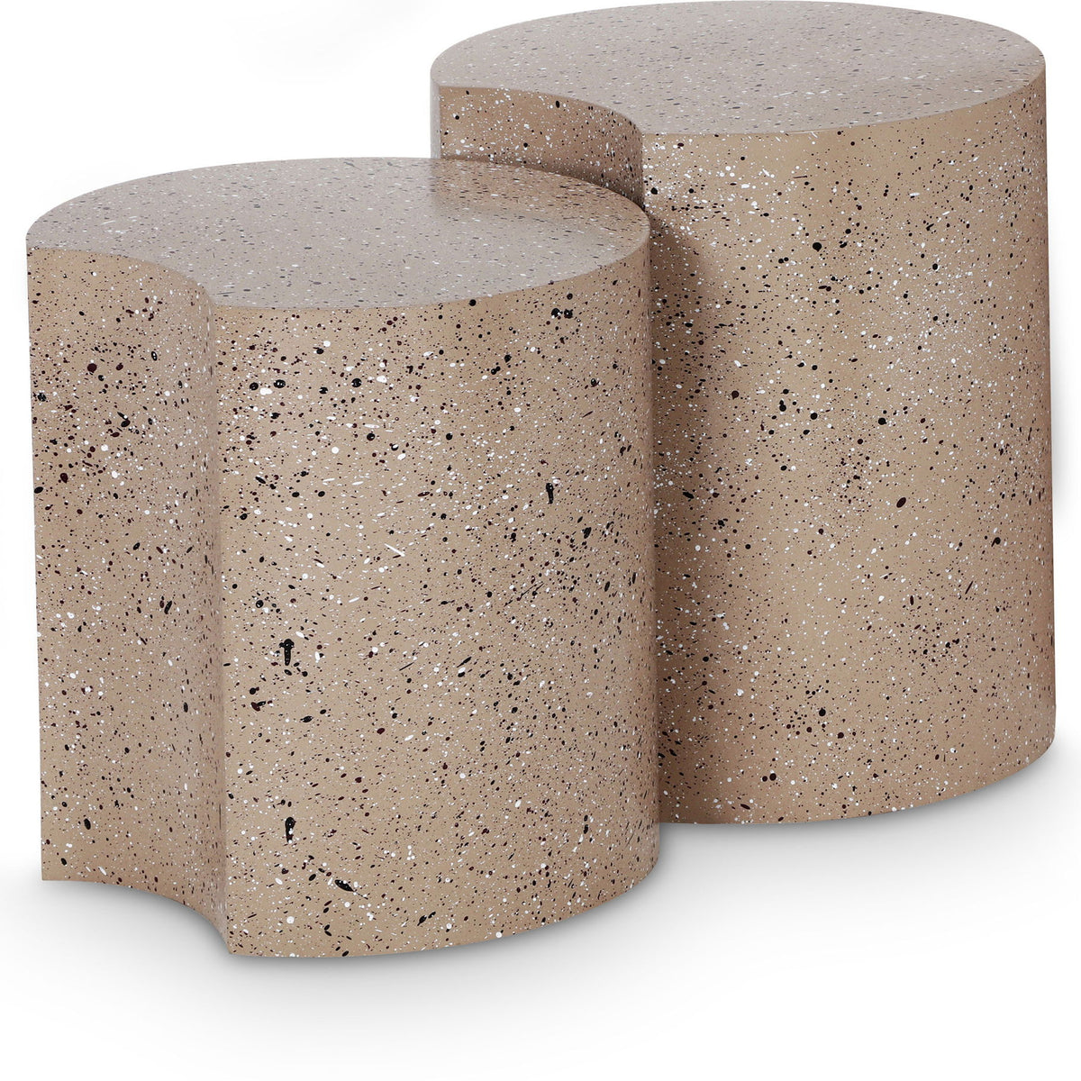 Dimple - Modular End Table - Terazzo Finish