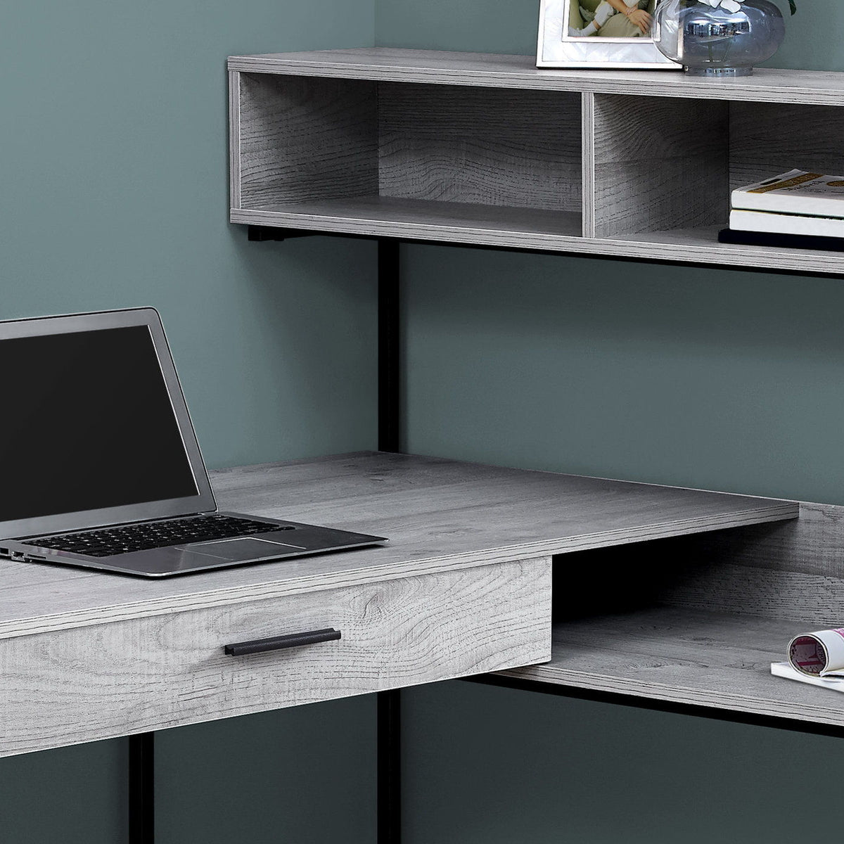 Computer Desk, Home Office, Corner, Storage Drawers, L Shape, Laptop, Contemporary & Modern