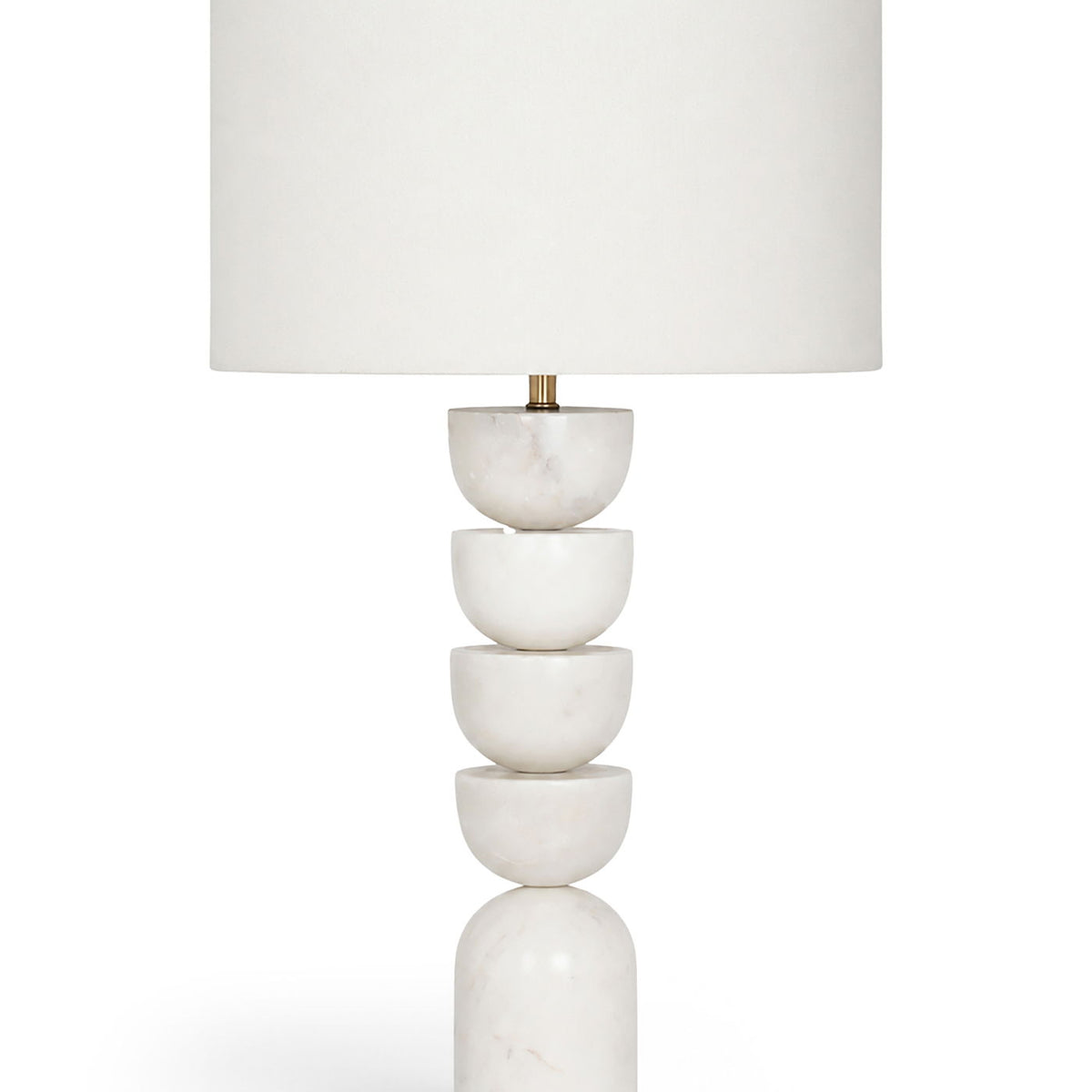Opus - Linen Textured Fabric And Brass Table Lamp