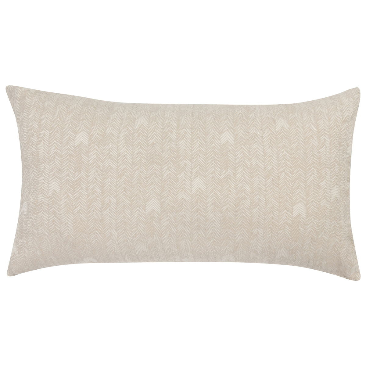 Natural French herringbone sham pillow cover with square shape, woven textured pattern