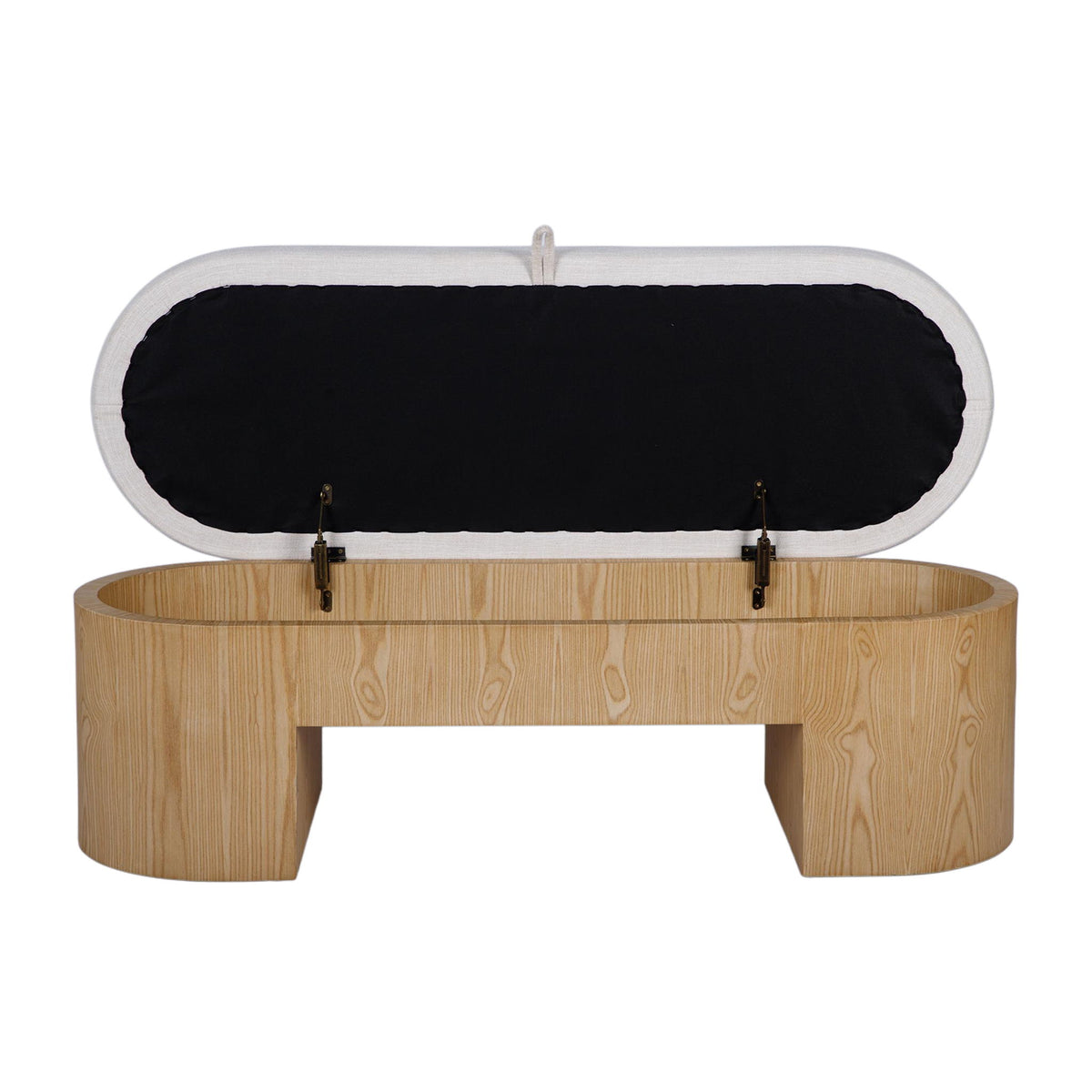 Poppi - Performance Fabric Storage Bench - Cream