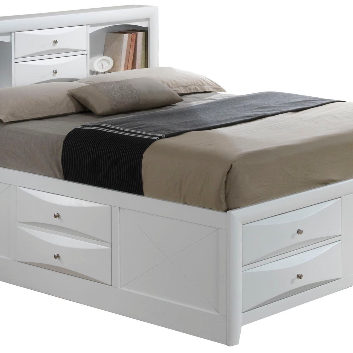 Marilla - Storage Bed With Bookcase Headboard