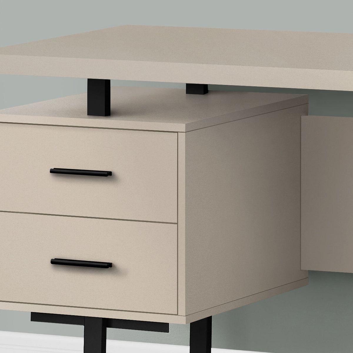 Computer Desk For Home Office, Laptop, Left, Right Set - Up, Storage Drawers, Contemporary & Modern