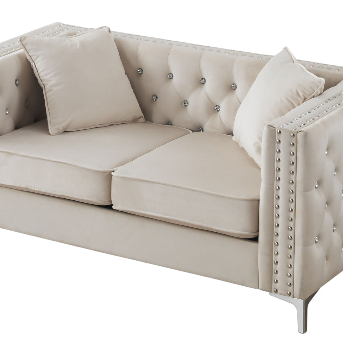 Elegant Track Arm Loveseat