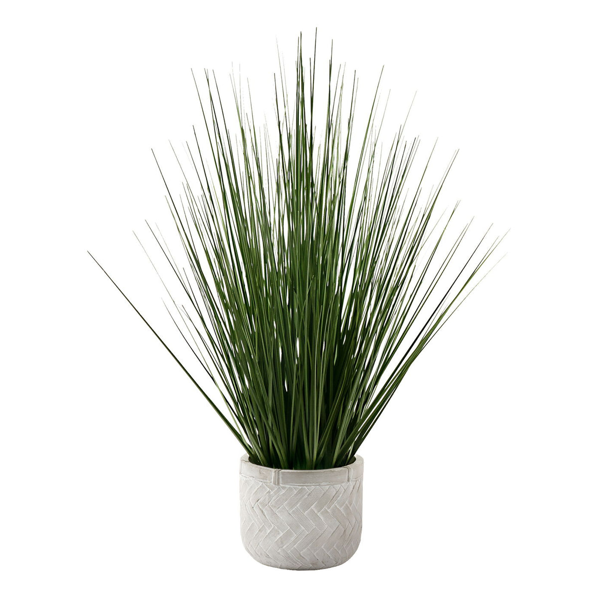 21" Tall, Artificial Plant, Grass, Indoor, Faux, Fake, Table, Greenery, Potted, Real Touch, Decorative - Green / White