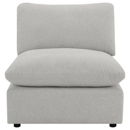 Collins - Modular Power Reclining Sectional Power Armless Chair - Gray