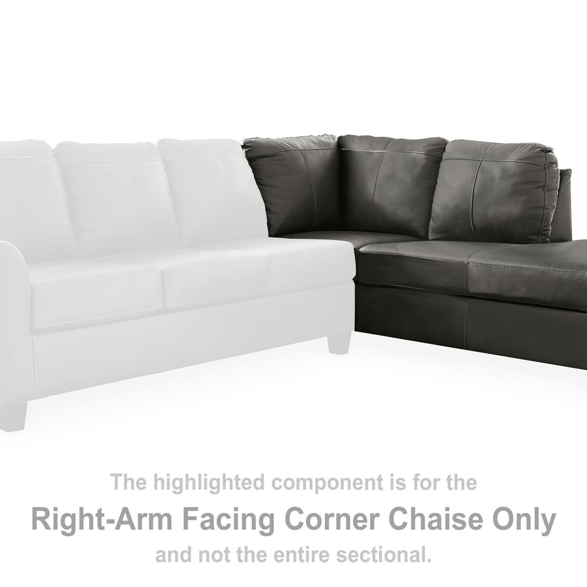 Valderno - Raf Corner Chaise - Fog