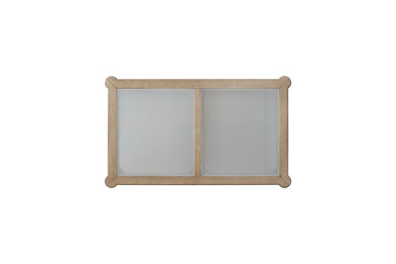 Frosted Glass Top Cocktail Table With Casters - Sand