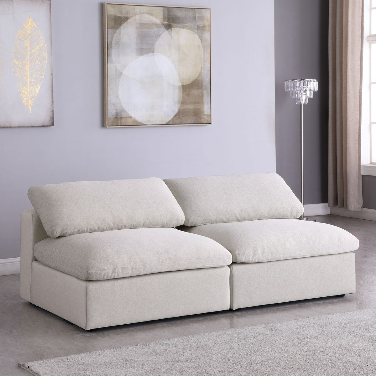 Serene - Modular Armless 2 Seat Sofa