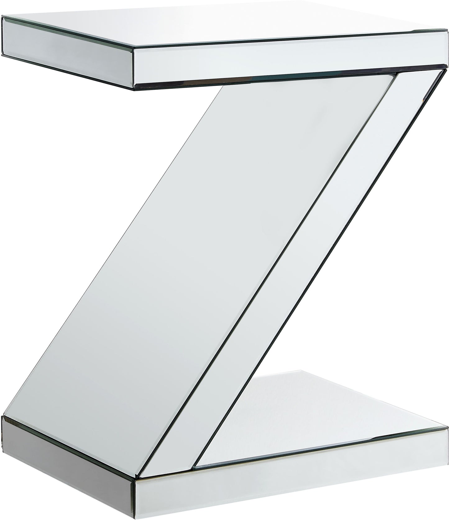 Zee - End Table - Pearl Silver