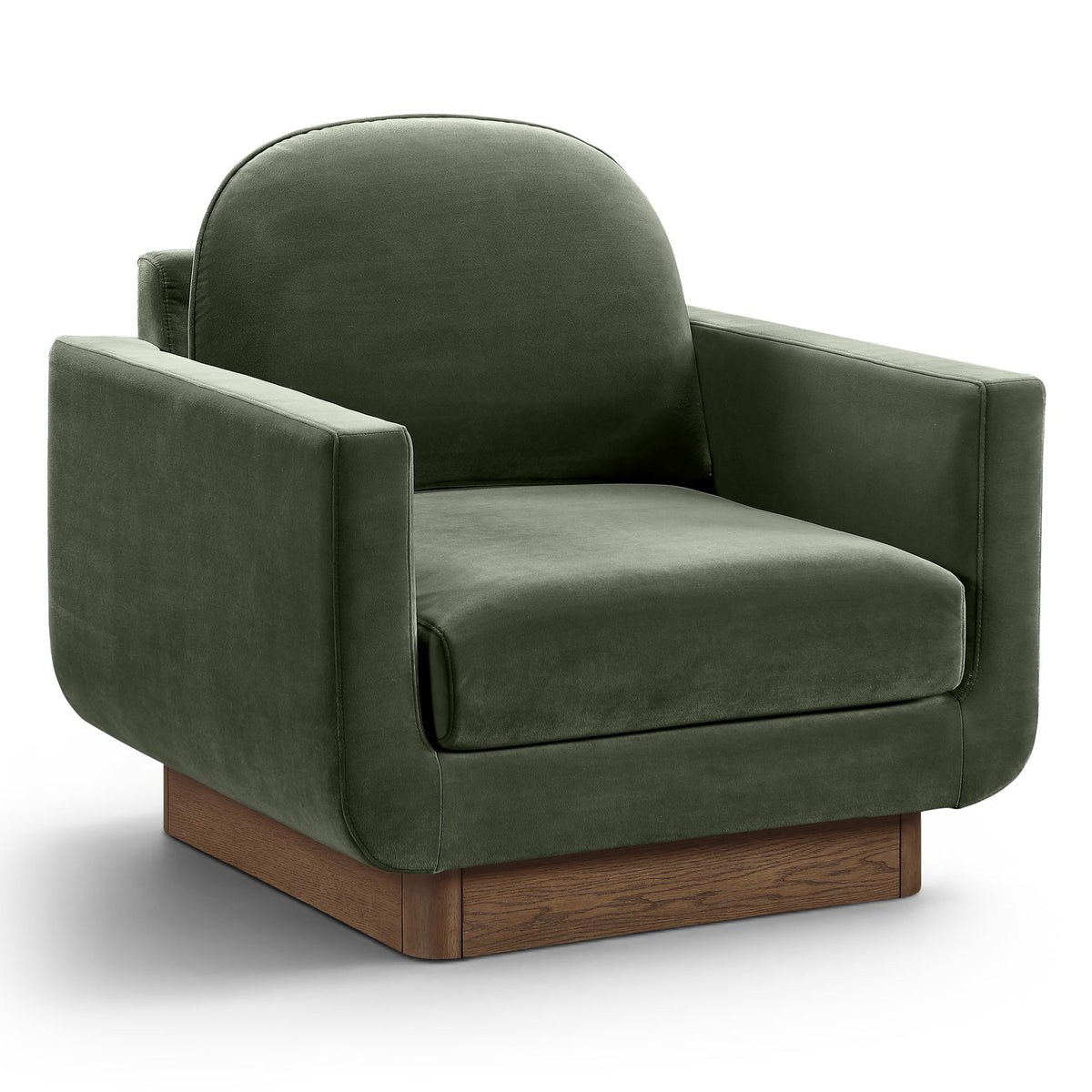 Diviento - Velvet Performance Fabric Upholstered Accent Chair