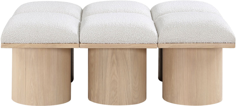 Pavilion - 6 Piece Modular Bench With Natural Base