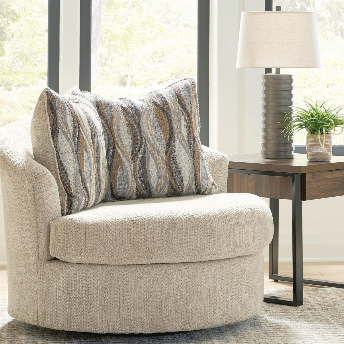 Lofwood - Swivel Accent Chair