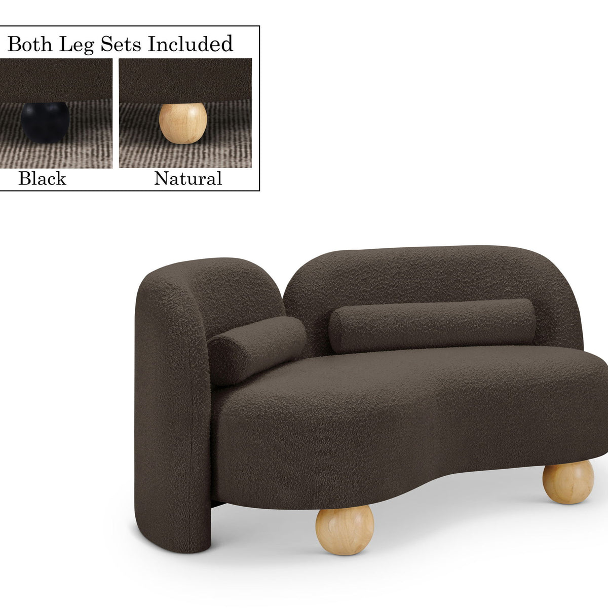 Daphne - Boucle Loveseat