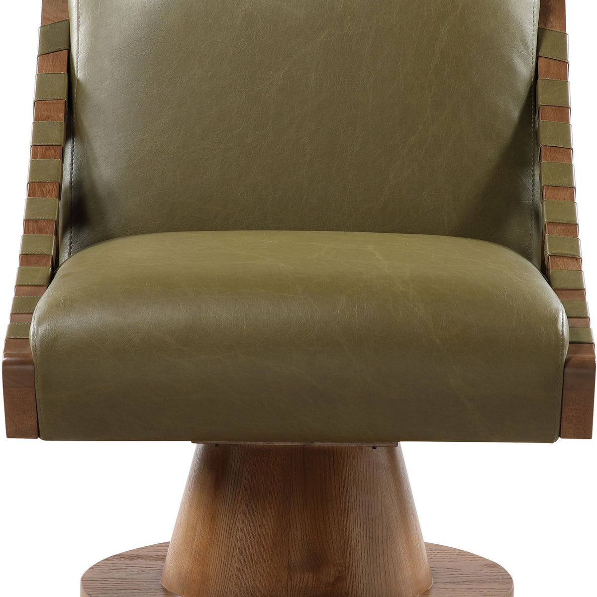 Millwin - Swivel Accent Chair With Brown Base