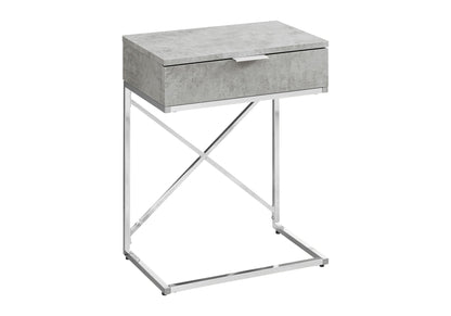 Accent Side Table, Storage Drawer, Spacious Tabletop, Contemporary & Modern