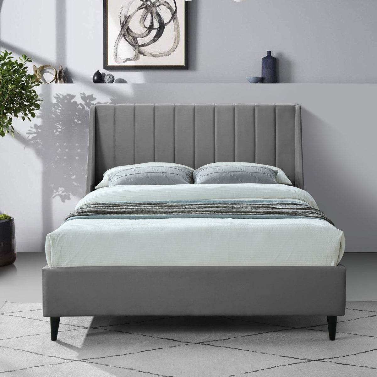 Eva - Velvet Bed