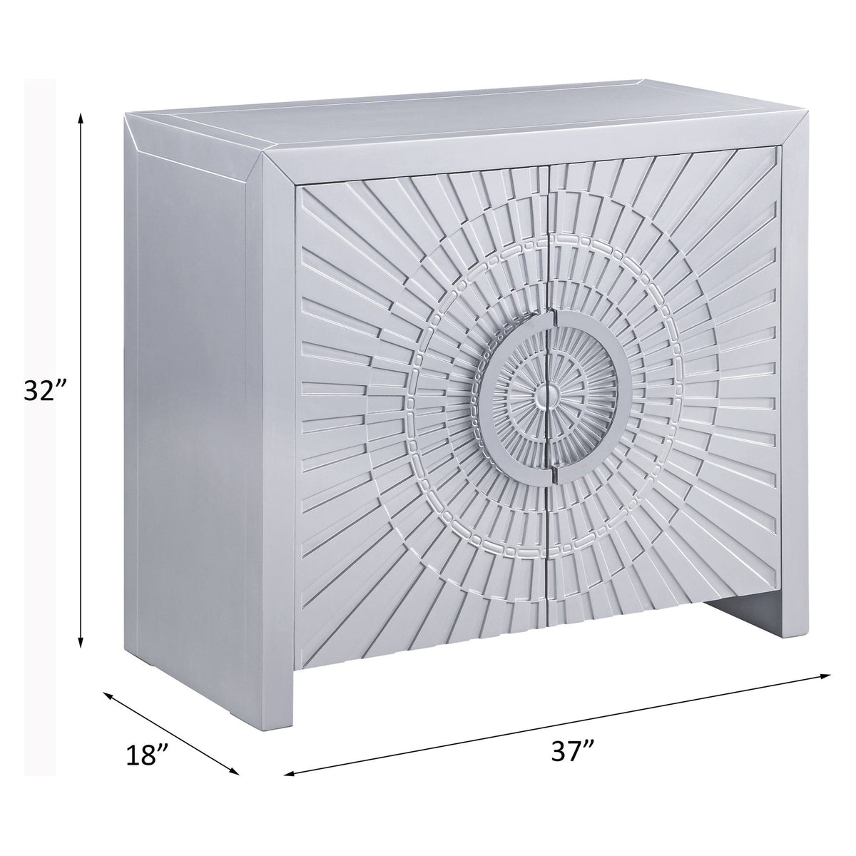 Cicero - Console Cabinet - Platinum