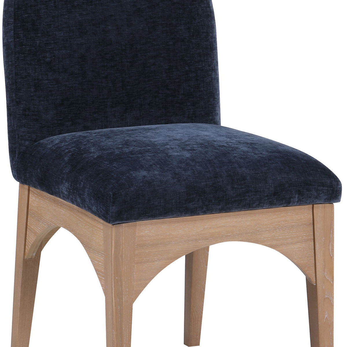 Waldorf - Chenille Dining Side Chair With Natural Legs