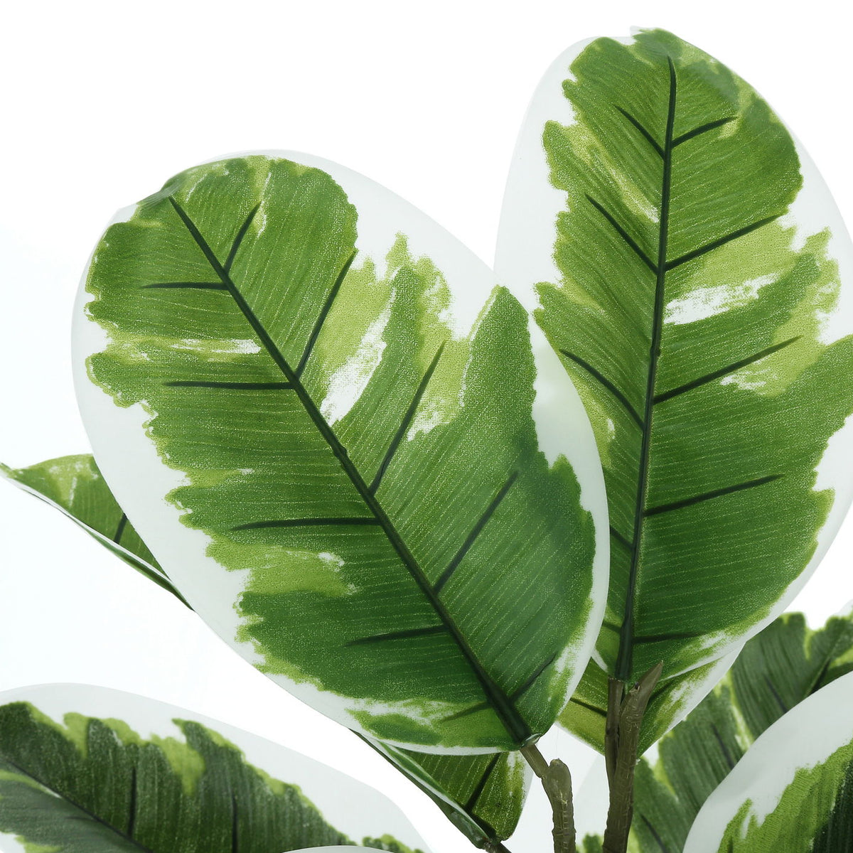 27" Tall, Artificial Plant, Rubber, Indoor, Faux, Fake, Table, Greenery, Potted, Real Touch, Decorative - Green / Black