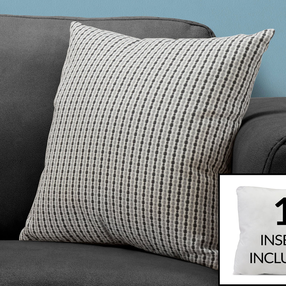 Pillows, Square, Insert Included, Decorative Throw, Hypoallergenic
