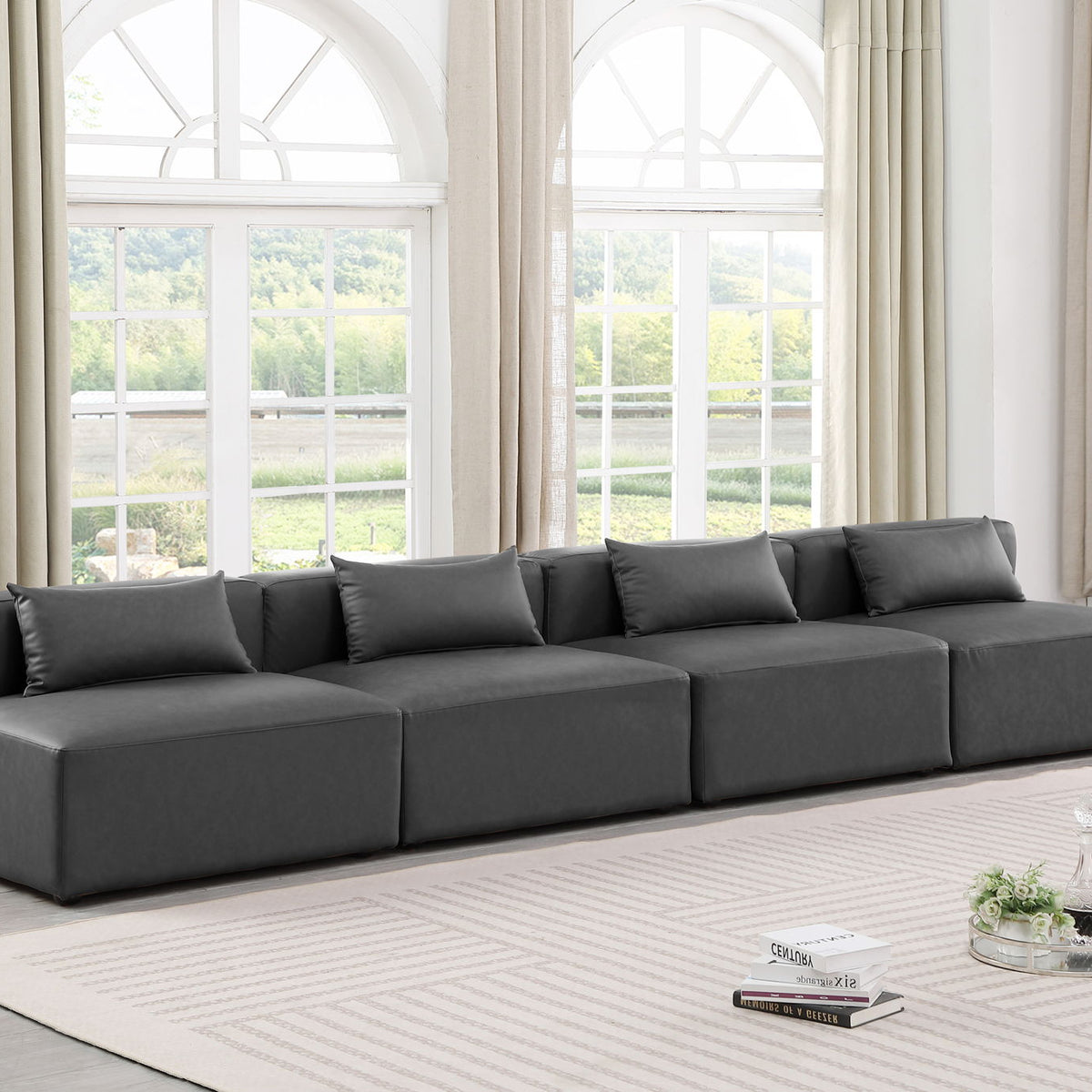 Cube - Modular 4 Seat Armless Sofa