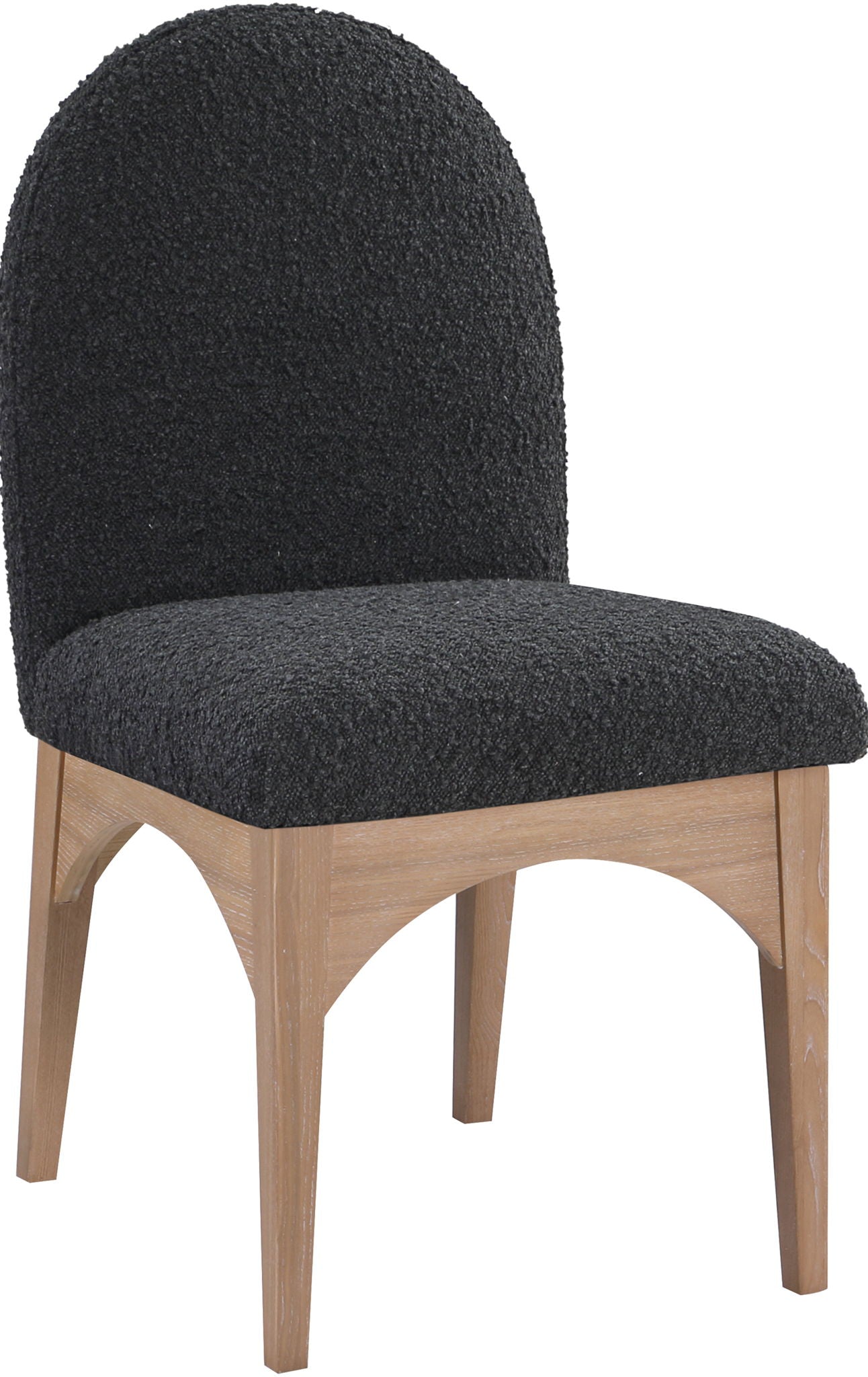Waldorf - Boucle Dining Side Chair With Natural Legs