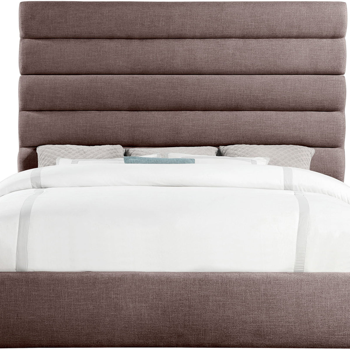 Adam - Linen Fabric Bed With 70.5" Headboard