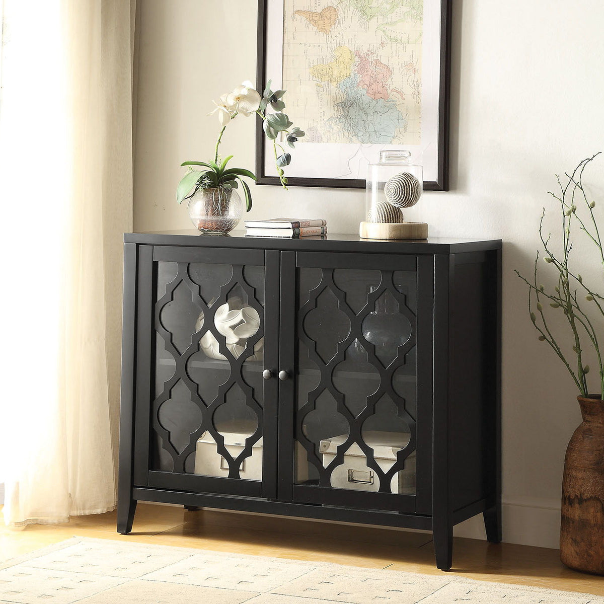 Ceara - Console Cabinet - Black