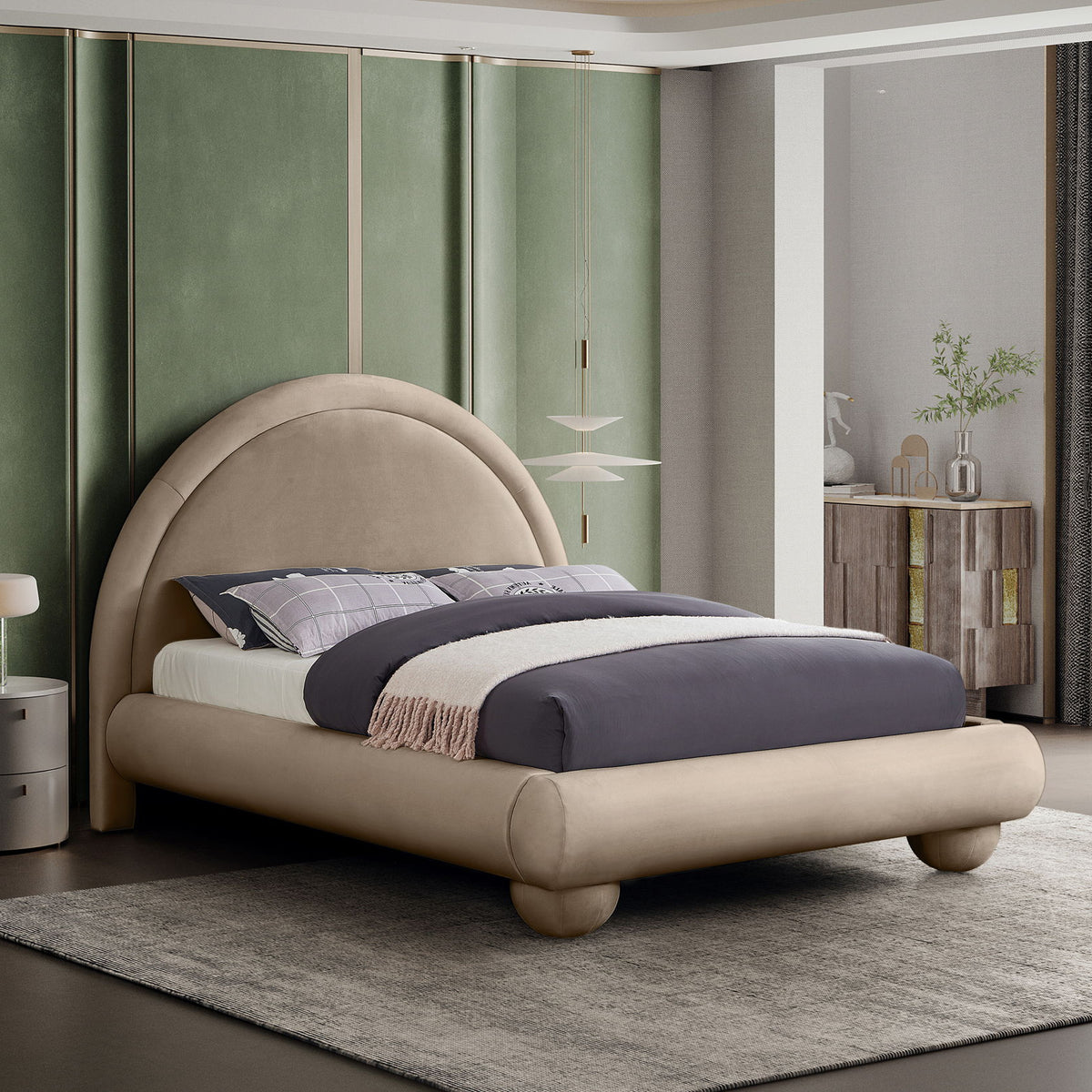 Madrid - Velvet Upholstered Bed