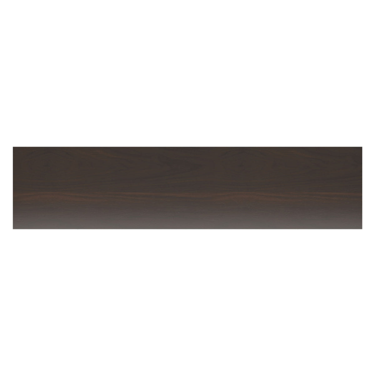 Tobacco brown wood TV media stand top panel with smooth horizontal finish