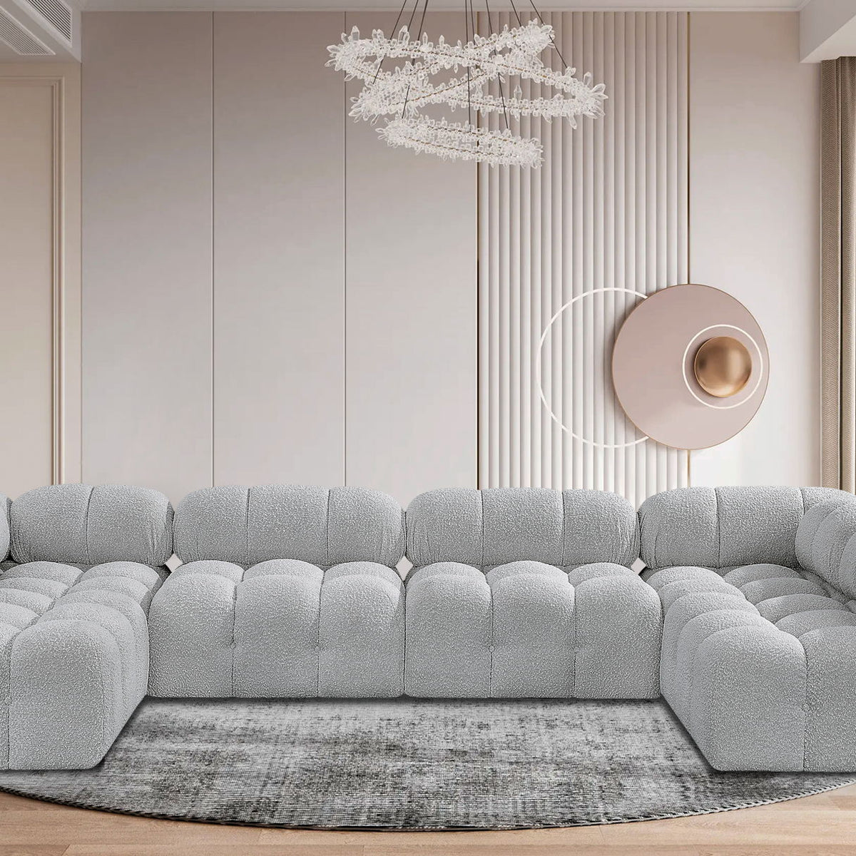 Ames - 6 Piece Fabric Modular Sectional