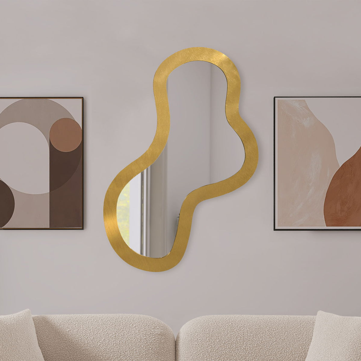 Oblique - Metal Frame Mirror