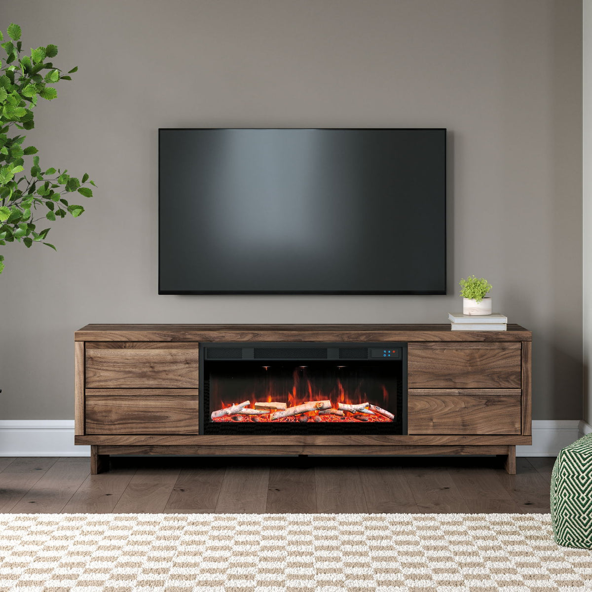 Zadilyn - TV Stand With Fireplace Option