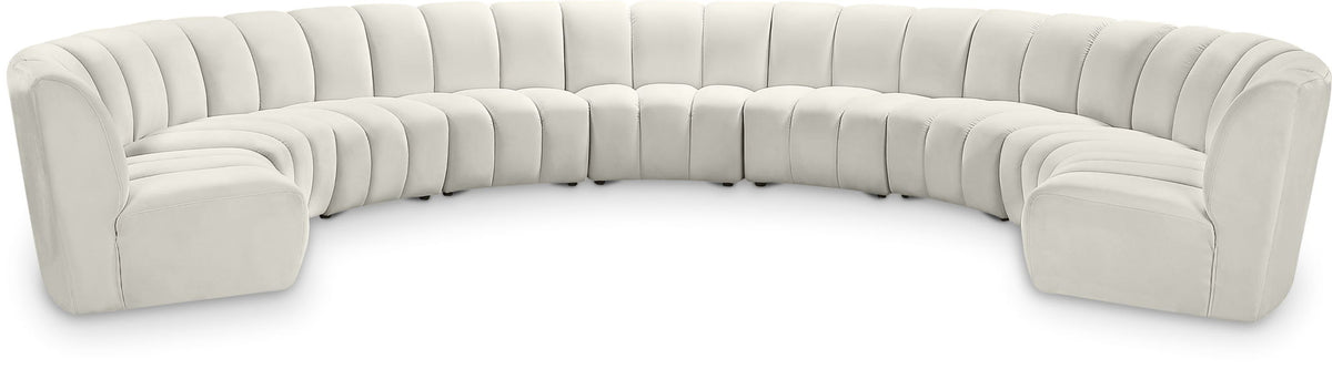 Infinity - 9 Piece Velvet Modular Sectional