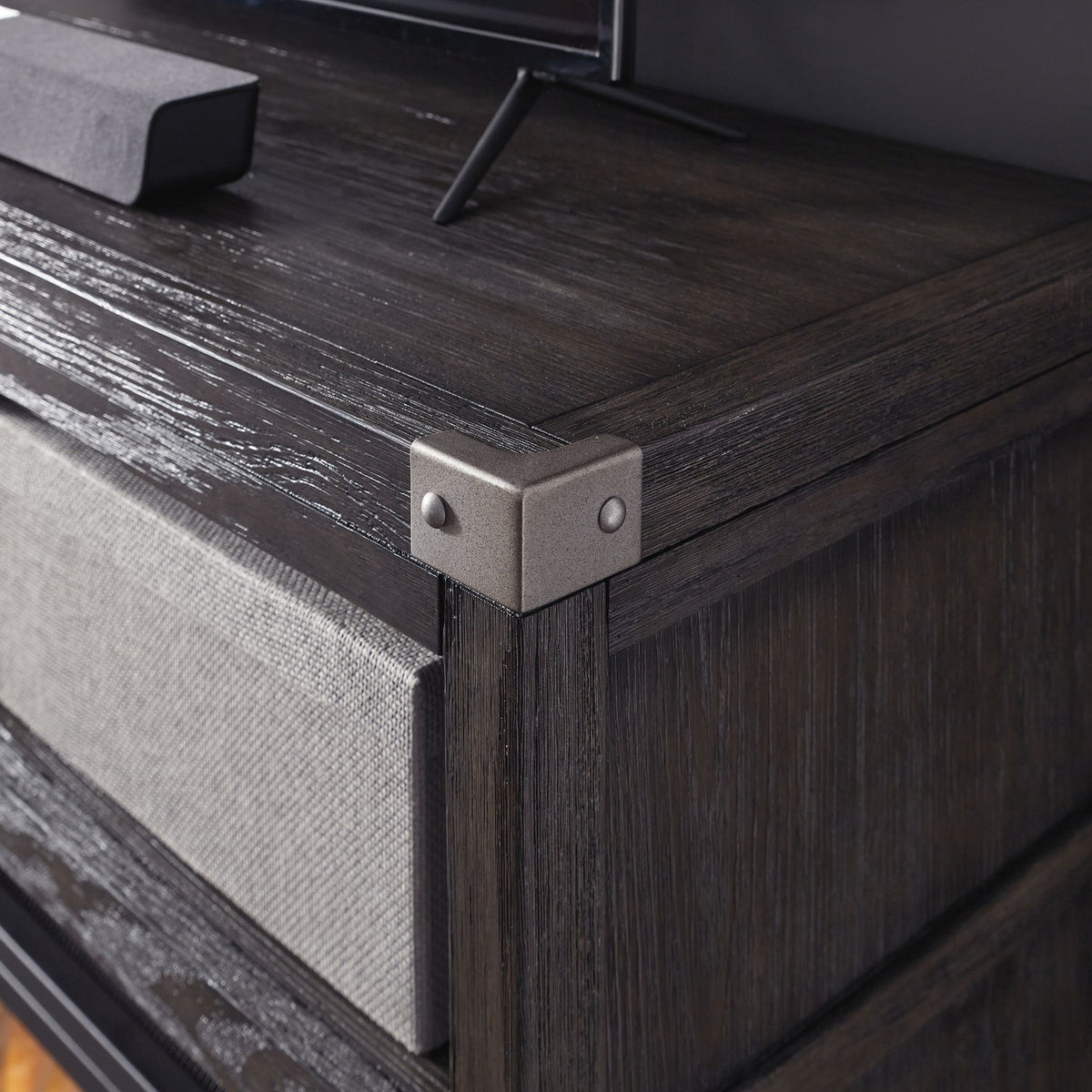 Todoe - LG TV Stand w/Fireplace Option - Gray
