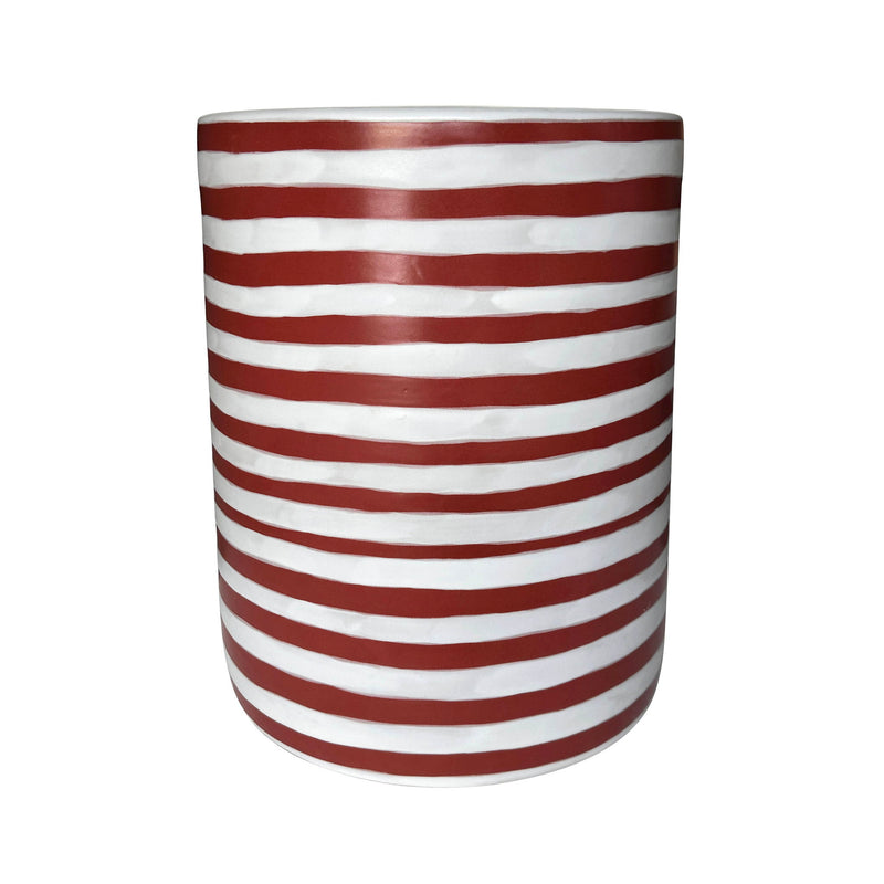 Tempest - Ceramic Table - Red Stripes